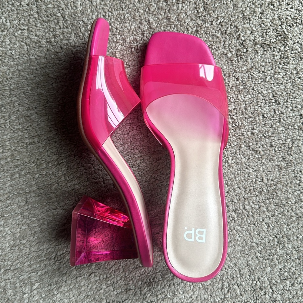 EUC- BP. “Crystal” heel sandals - sz. 9